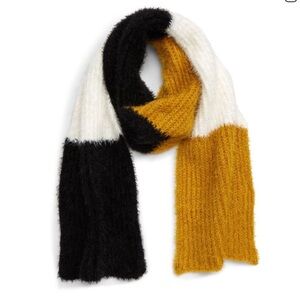 BP Colorblock Eyelash Yarn Scarf